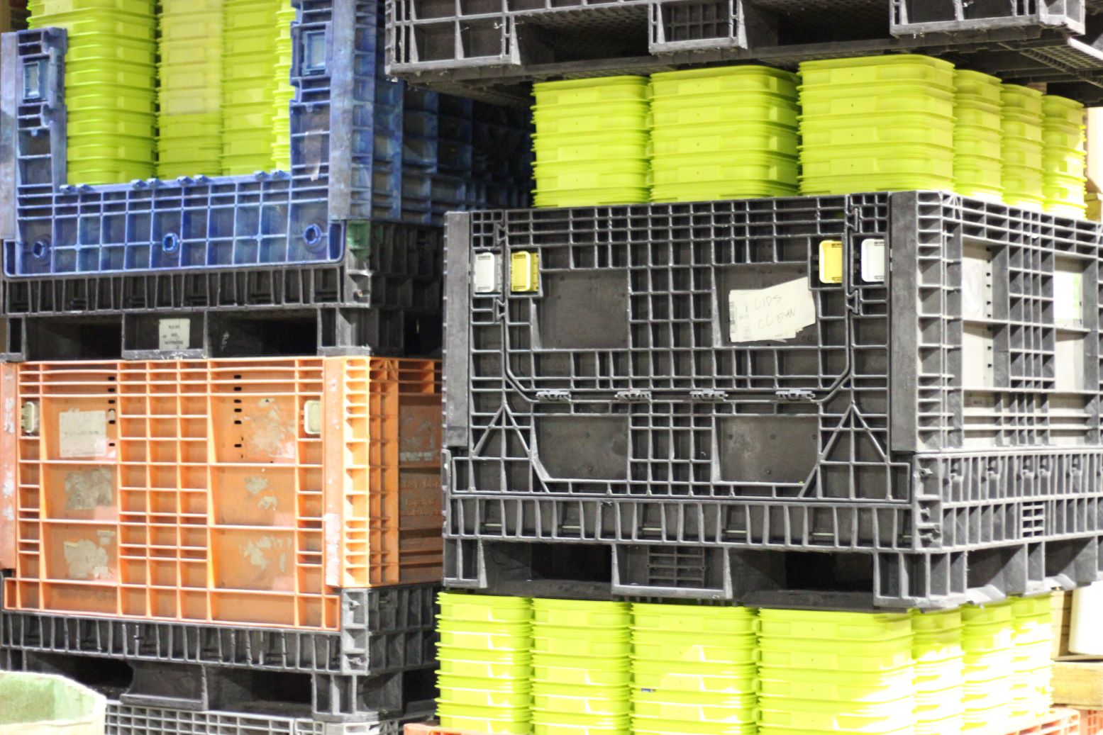 Sorted plastic materials